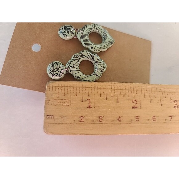 925 Multicolored Leaf Themed Polymer Clay Jewelry Set, NEW - Picture 6 of 10